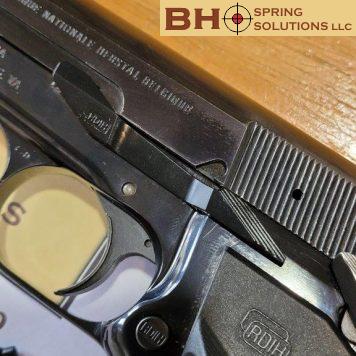 Hi-Power Extended Slide Stop for guns chambered in 9mm