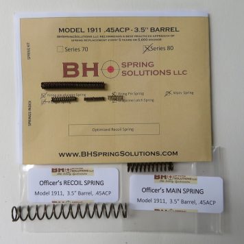 Complete Optimizing Spring System for 3.5" (Officer) .45ACP 1911s s.80