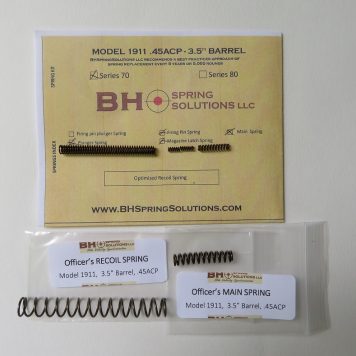 Complete Optimizing Spring System for 3.5" (Officer) .45ACP 1911s s.70