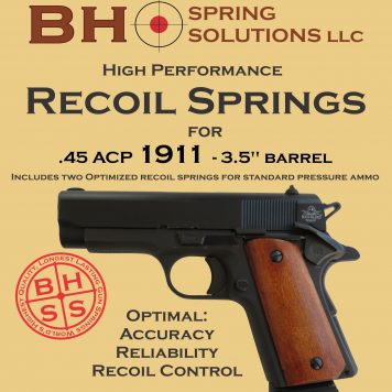Recoil Springs for 3.5" (Officer) .45ACP 1911s Pack of 3