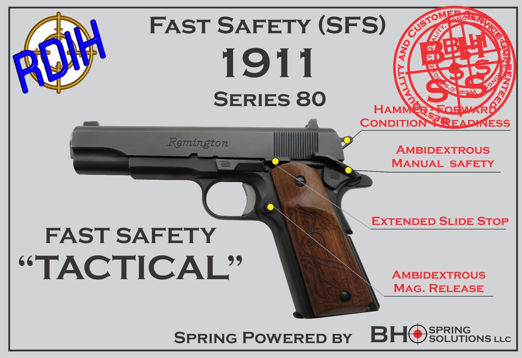 Tactical Fast Safety (SFS V2.0) for 1911s Series 80 Tactical Fast Safety (SFS V2.0) for 1911s Series 80