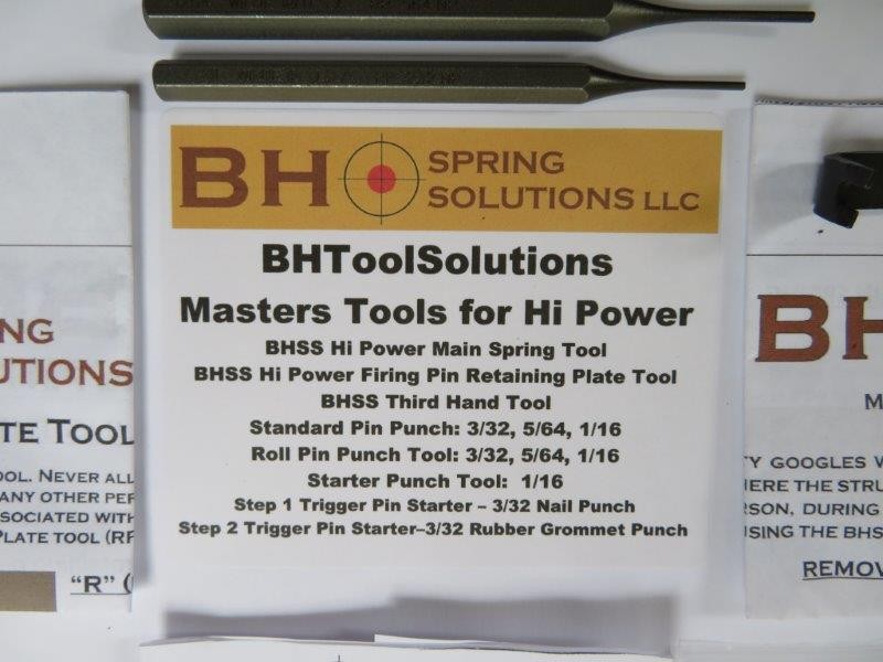 BHSS Master Tools Kit for the Hi-Power