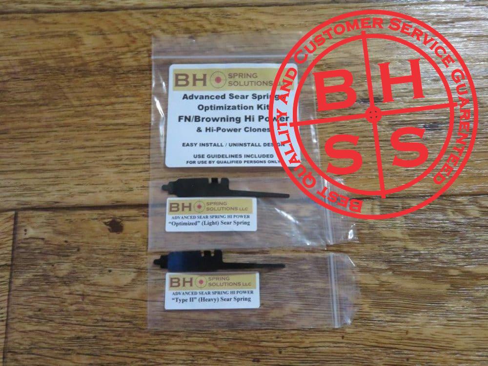 BHSpringSolutions LLC Advanced Sear Springs for FN/Browning Hi Power and Hi Power Clones