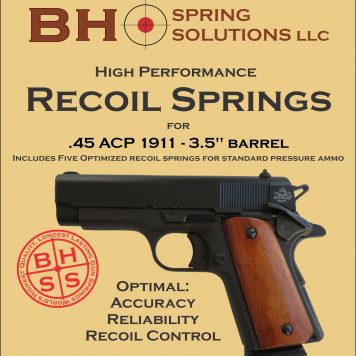 Recoil Springs for 3.5" (Officer) .45ACP 1911s Pack of 5
