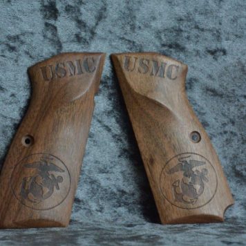 HiPower Master's Grips USMC TRIBUTE with LANYARD CUT Ready for IMMEDIATE SHIPPING HP0407USMC_L