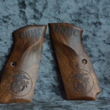 HiPower Master's Grips USMC TRIBUTE with LANYARD CUT Ready for IMMEDIATE SHIPPING HP0446USMC_L