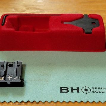 LPA Hi-Power SMALL REAR DOVETAIL STAKED FRONT BLACK