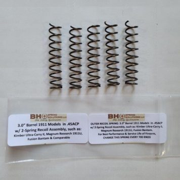 Recoil Springs for 3" .45ACP 1911s Pack of 5