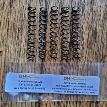 3.1" Rock Island M1911 A2 Outer Recoil Spring .45ACP Pack of 5